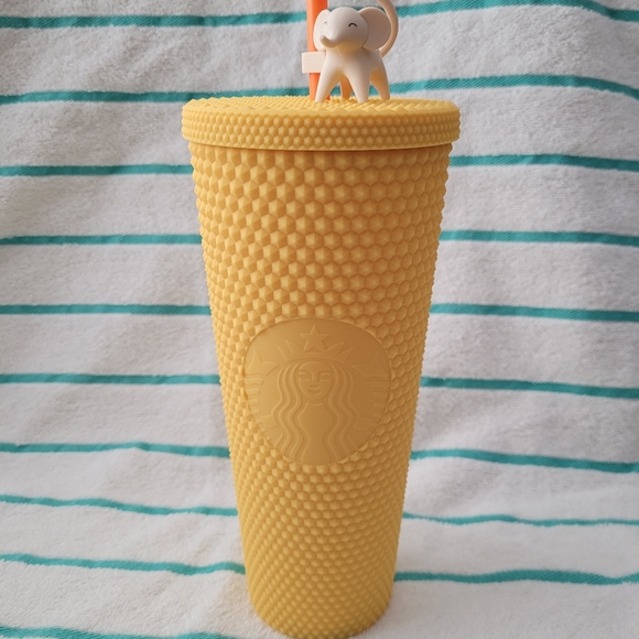 Starbucks 2023 Bling Elephant Studded Straw Cup Tumbler - Picture 4 of 9